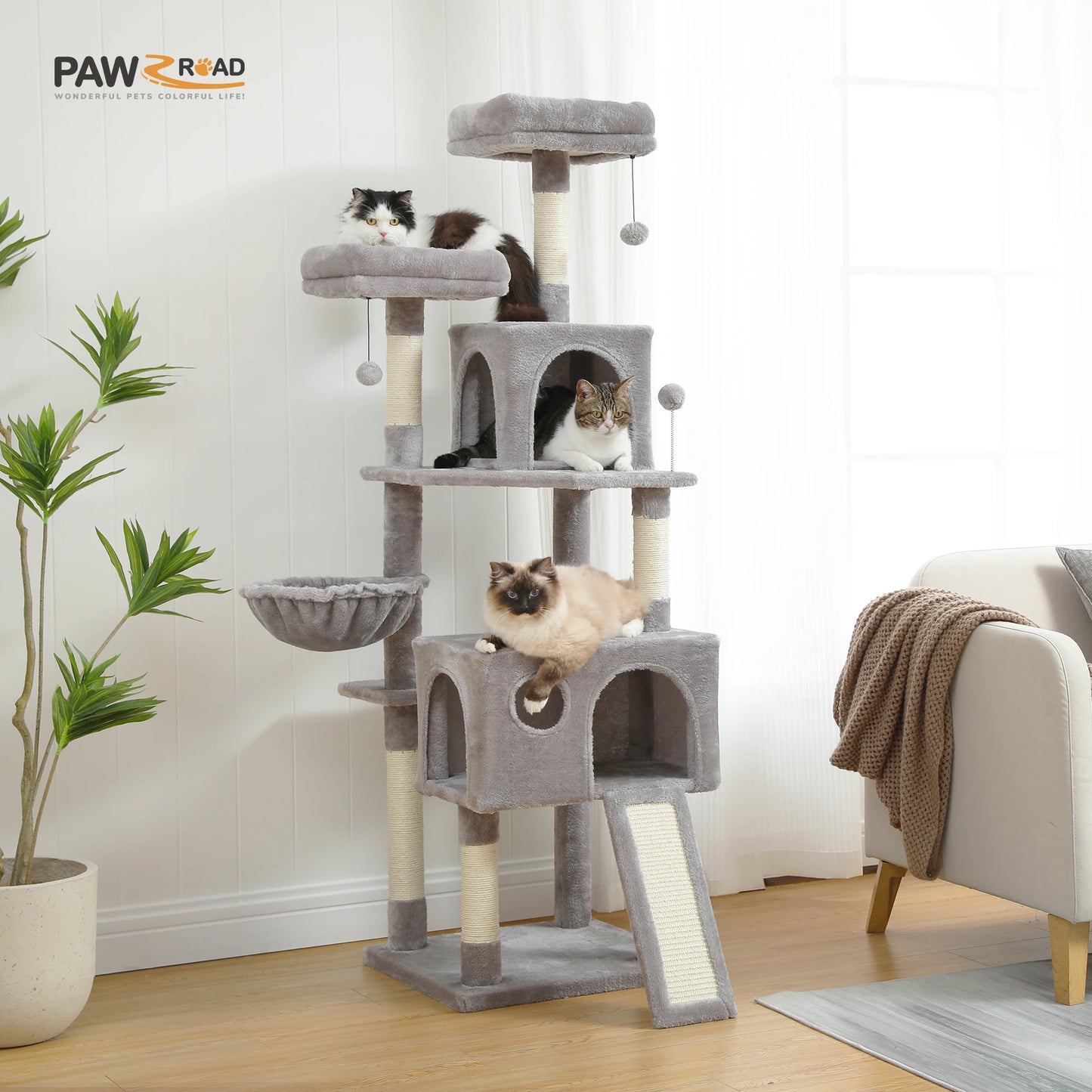 Multi-Level Cat Tree with Large and Comfortable Condo