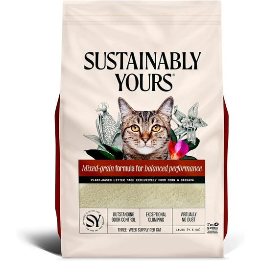 Cat Litter Unscented Natural Clumping Formula 10 lbs Exceptional Odor Control