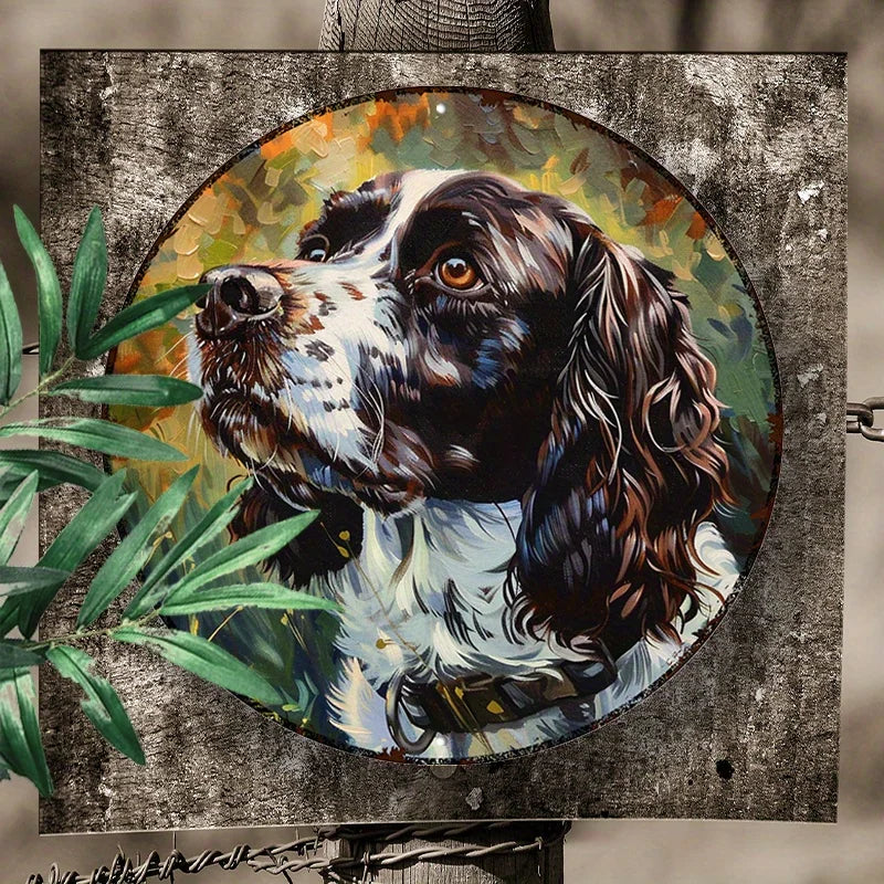 English Springer Spaniel 8x8" Aluminum Wall Art