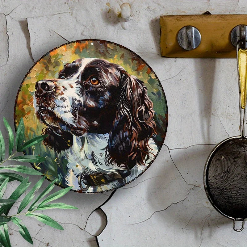 English Springer Spaniel 8x8" Aluminum Wall Art
