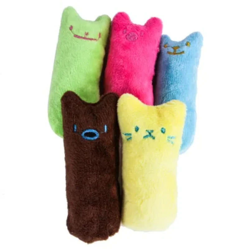 Teeth Grinding Catnip Toys Cute Funny Interactive Plush Teeth Grinding Relaxation