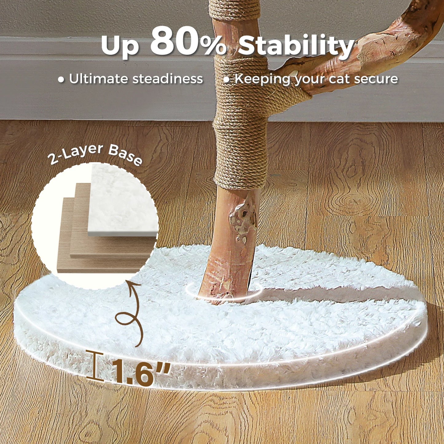 Luxury Cat Flower Tower with Scratching Post and Perches