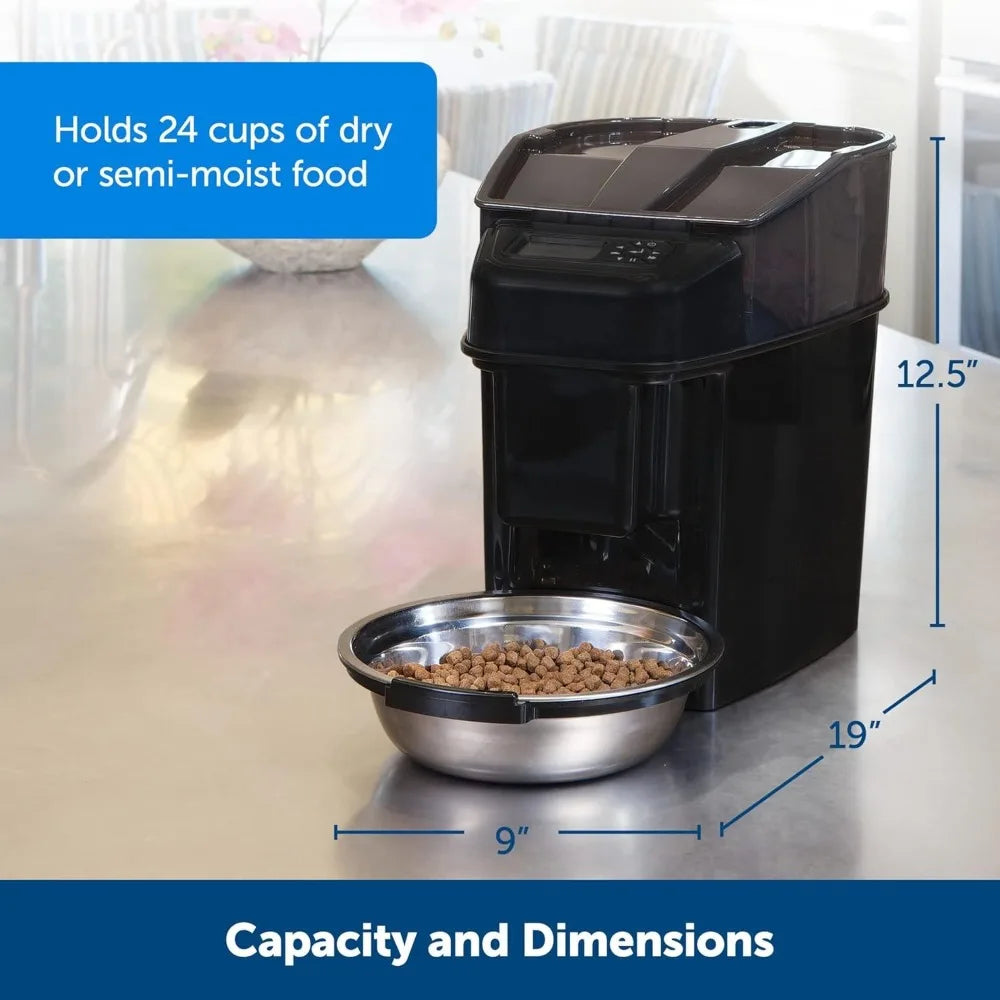 Automatic Pet Feeder for Cats Dogs - Timed, Programmable, Portion Control