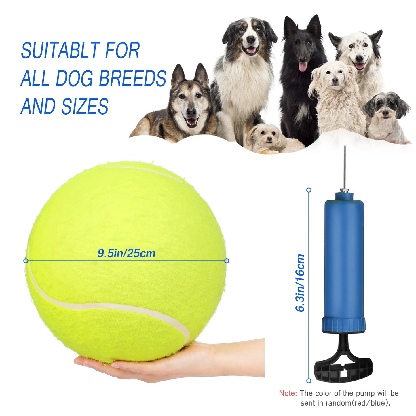 9.5 Inch Oversize Giant Inflatable Tennis Ball
