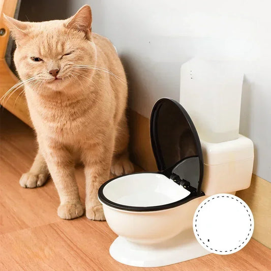 600 Ml Cat Spoof Toilet Water Dispenser, Drinking Bowl, Automatic Water Feeding