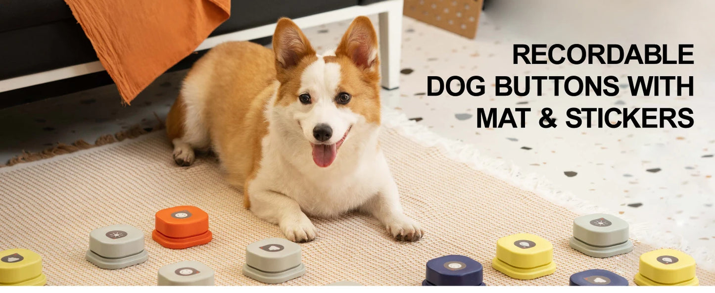 Recordable Dog Talking Buttons Set