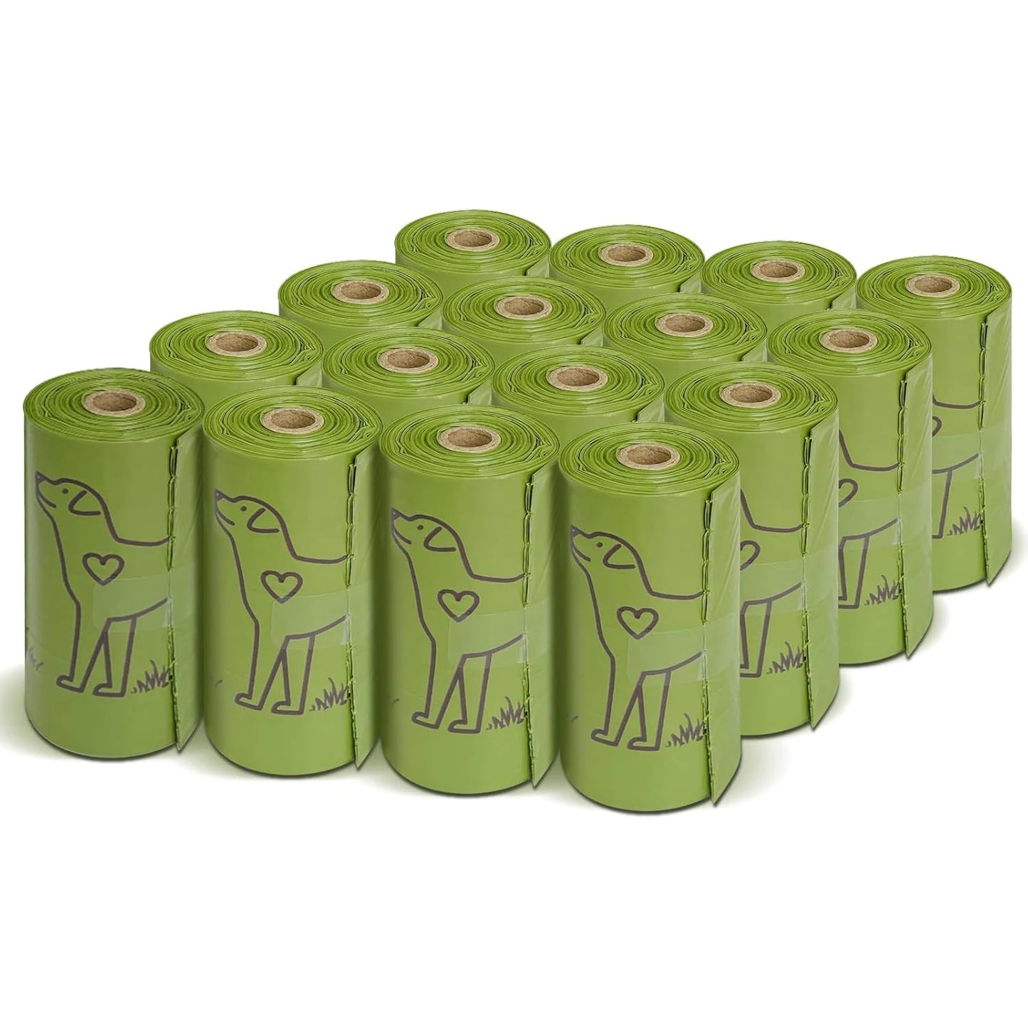Dog Poop Bag Set with Dispenser & Leash Clip,