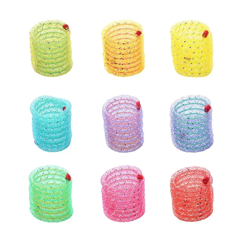 Funny Jumping Spring Toy, Bouncing, Interactive, Spiral Cat Toy