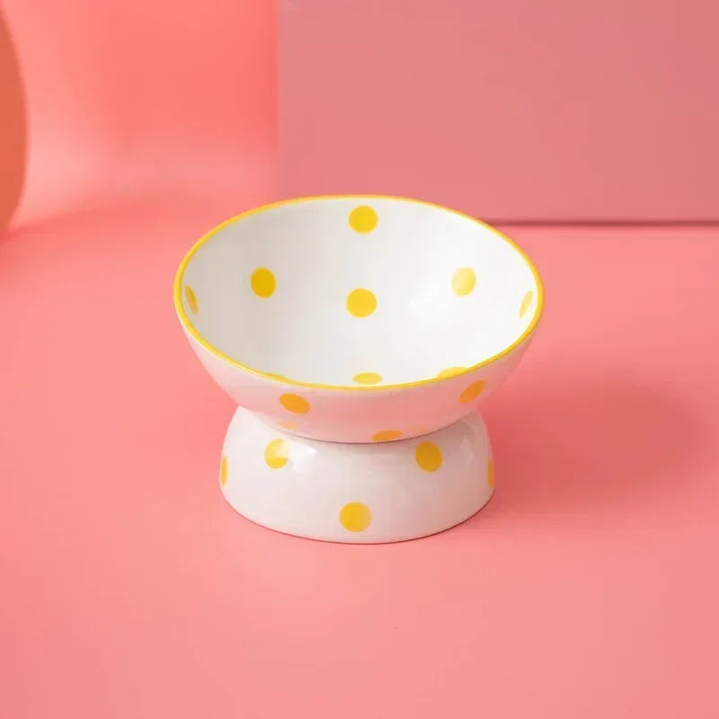 Ceramic Pet Bowl, Food and Water Feeder