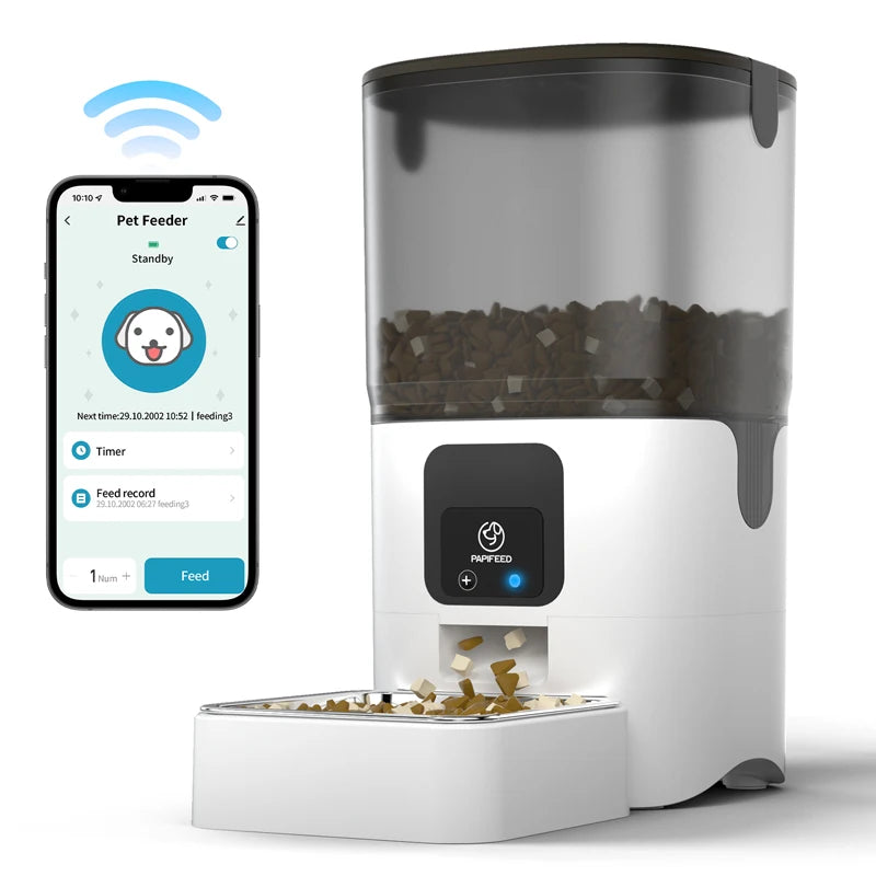 PAPIFEED Automatic Feeder WIFI intelligent timed Quantitative pet food Dispenser