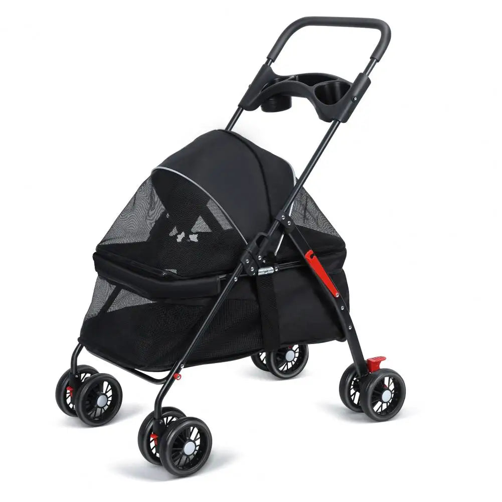 4 Wheels Dog Cat Stroller
