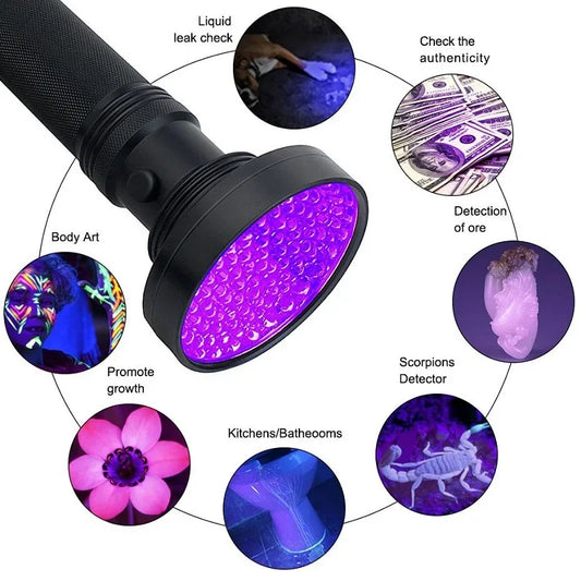 100/51/21 LED UV Flashlight Black Light Pet Urine Detector