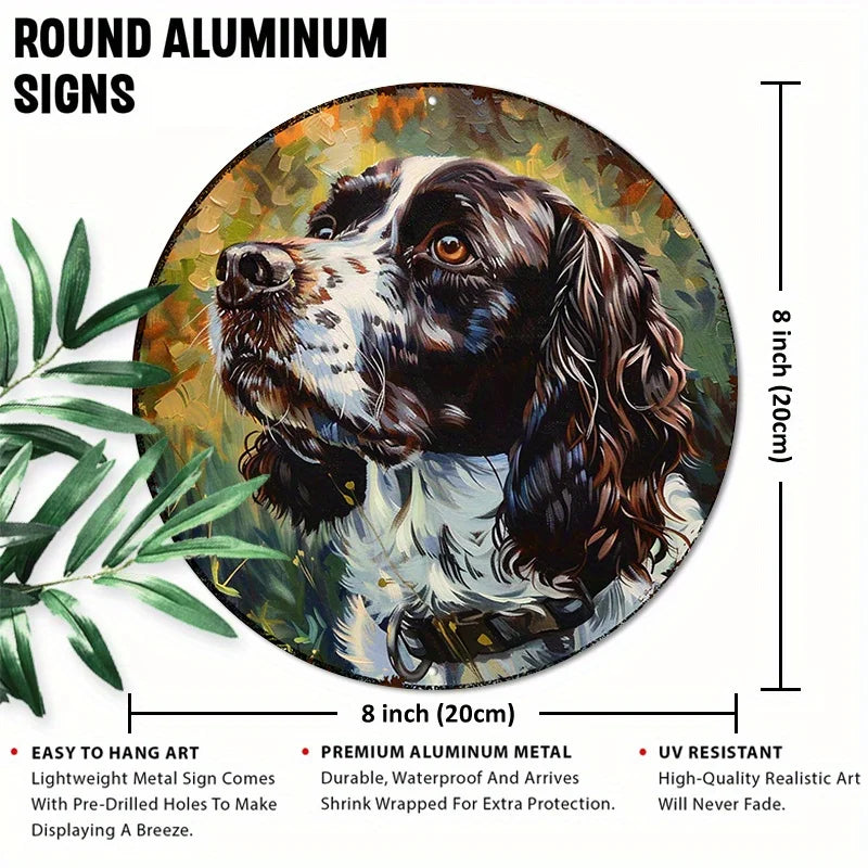 English Springer Spaniel 8x8" Aluminum Wall Art