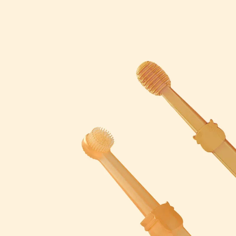 Teeth Whitening Dog Cat Silicone Soft Toothbrush Oral Care