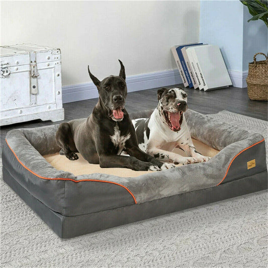 Jumbo Large Orthopedic Dog Bed -Memory Foam
