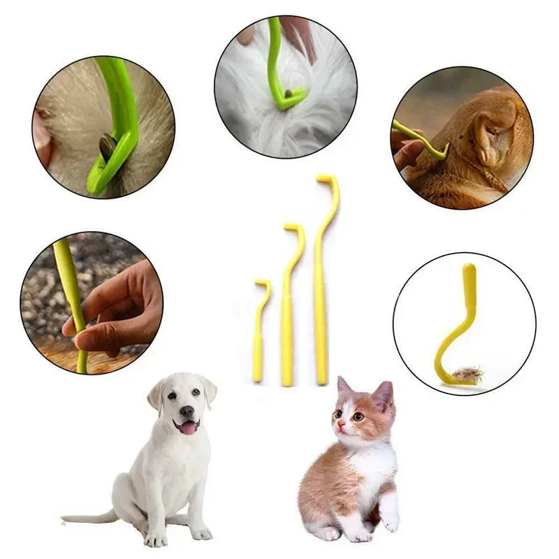 3pcs Flea Remover Hook Tick Remover