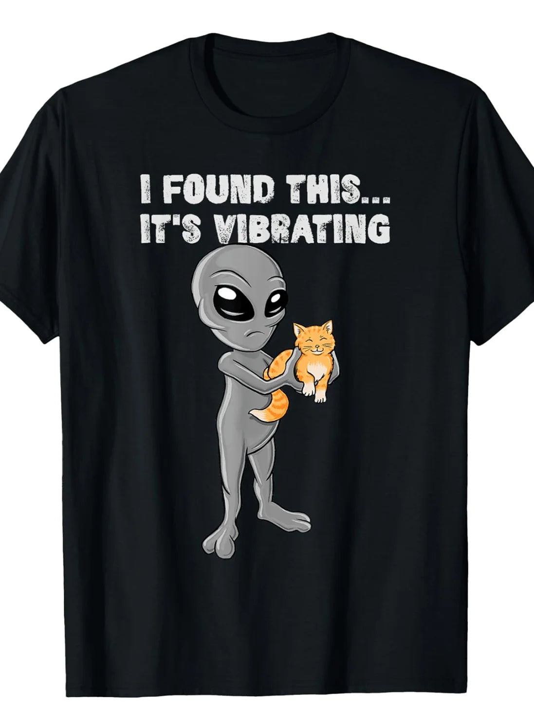 Cat & Alien Graphic T-Shirt