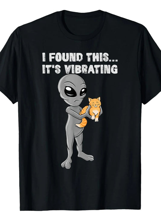 Cat & Alien Graphic T-Shirt