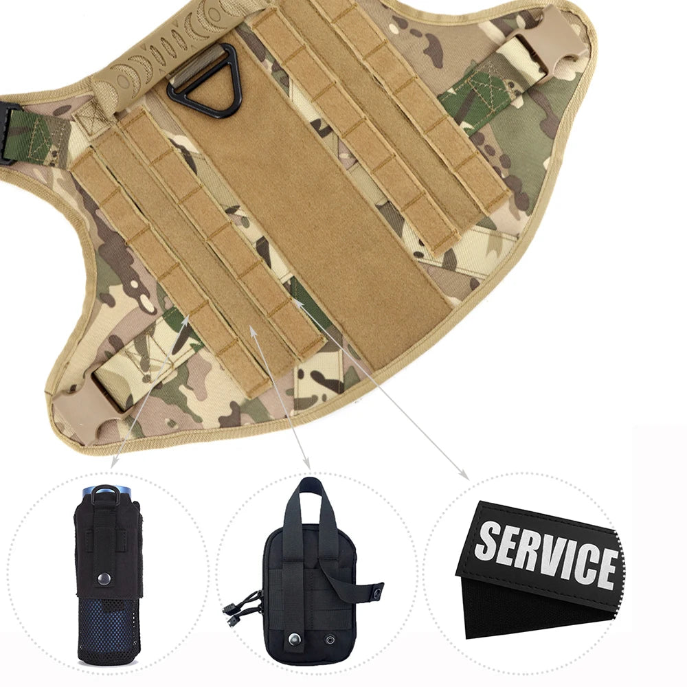 Military Large Dog ,Harness, Collar, Leash, Bags,