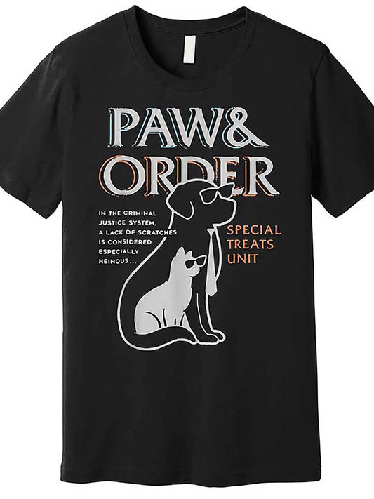 Paw And Order Special Training Dog And Cat T-Shirt