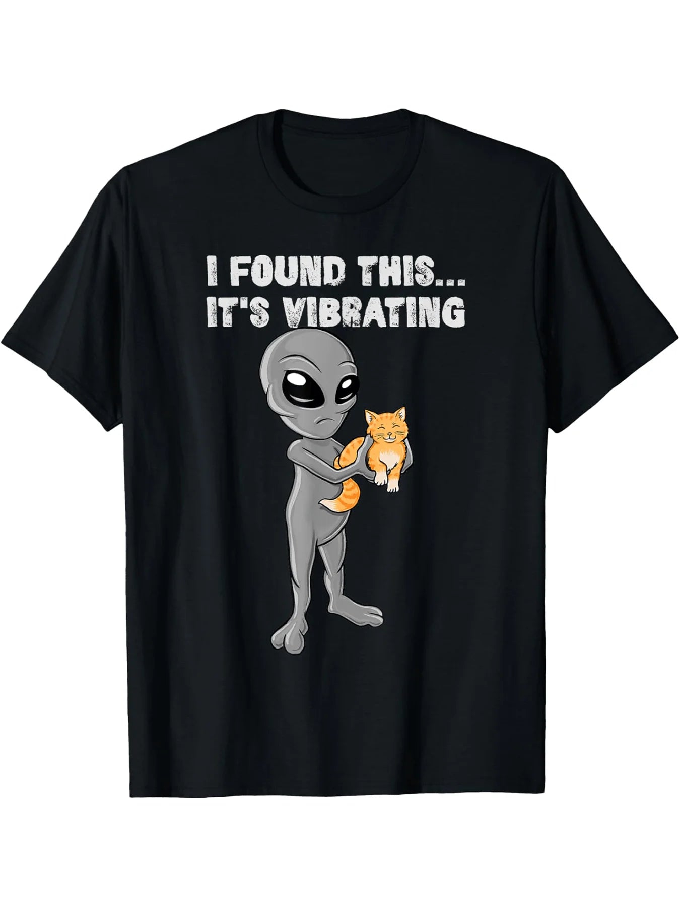 Cat & Alien Graphic T-Shirt