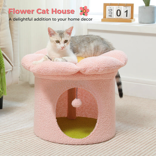 Cute Cat Cave Cat Hideaway, Indoor Cat House Condo