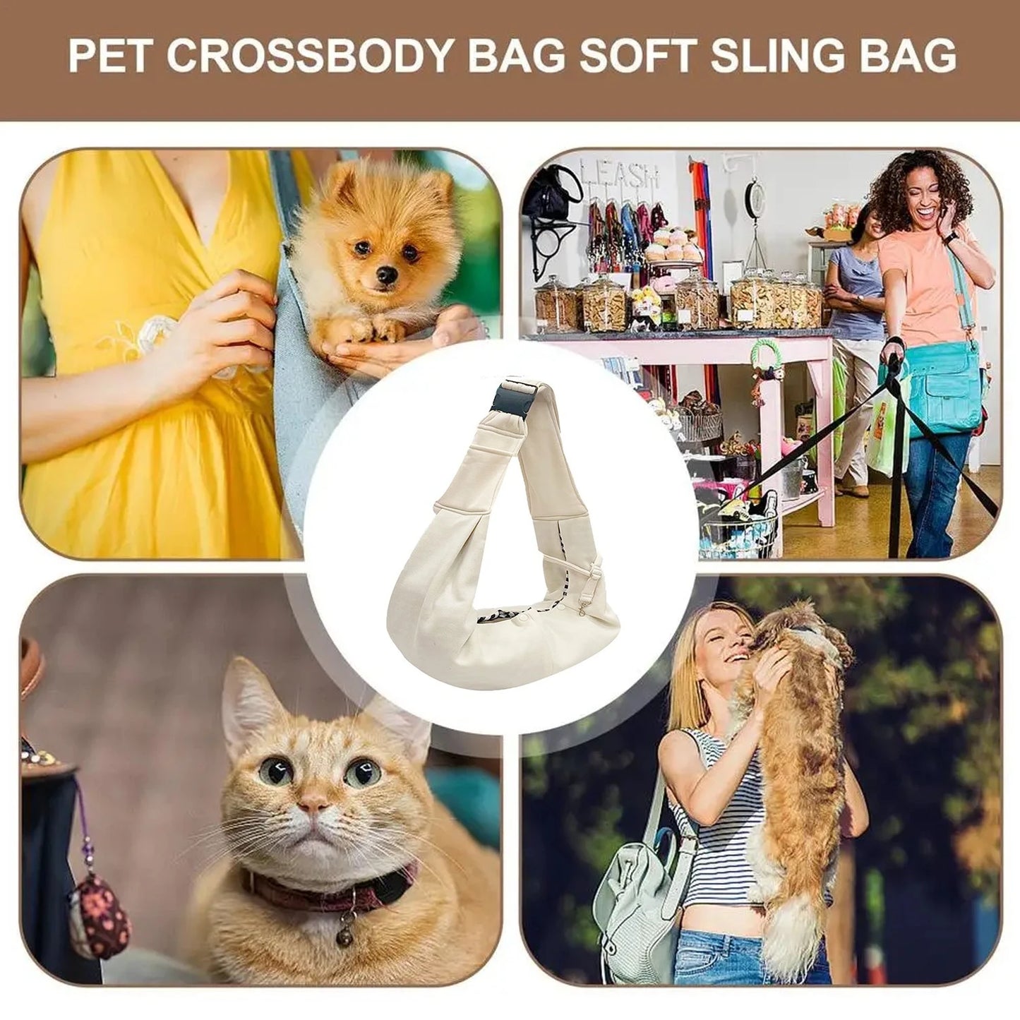 Small pet sling holder
