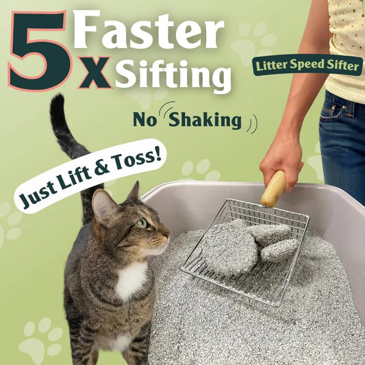 Metal Cat Litter Scoop Speed Sifter