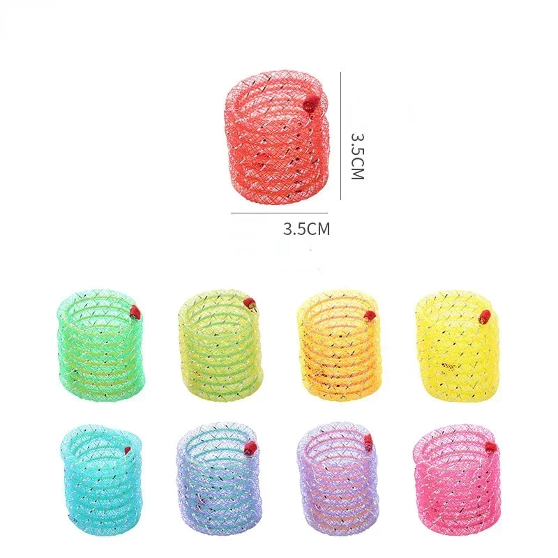 Funny Jumping Spring Toy, Bouncing, Interactive, Spiral Cat Toy