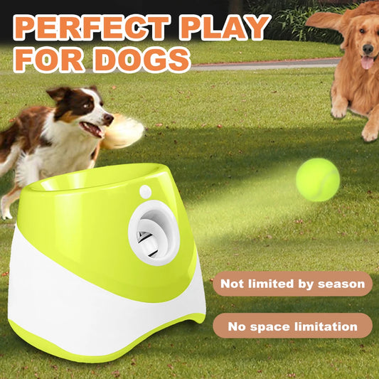 Dog Tennis Ball Launcher Interactive, and Rechargeable.