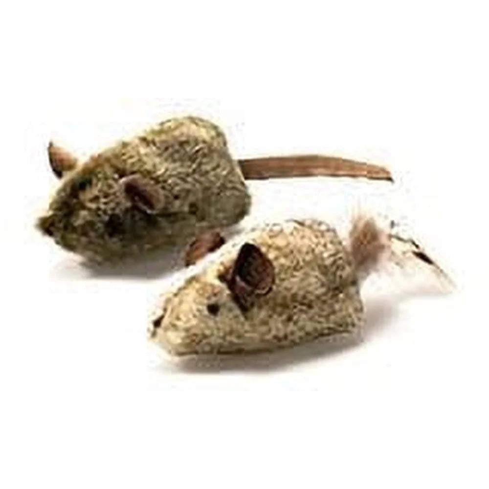 Interactive Catnip Mouse Toy, Pack of 2, Realistic Sound Encourages Active Play