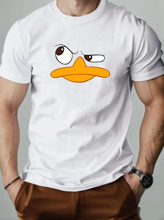 Men's T-Shirt 100% Cotton Funny Duck.