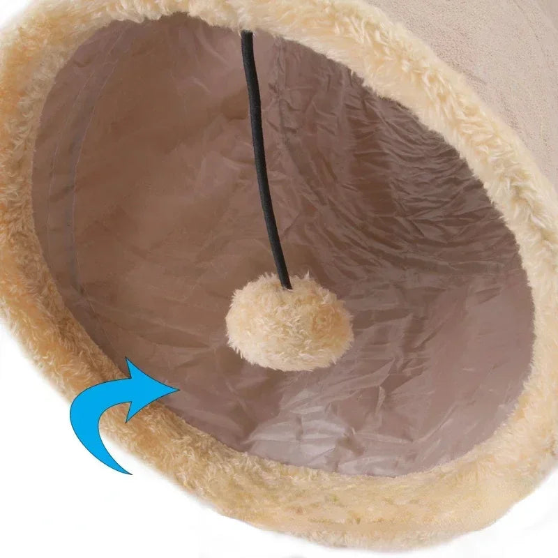 Foldable Cat Tunnel, Tube, Collapsible, Interactive Toy