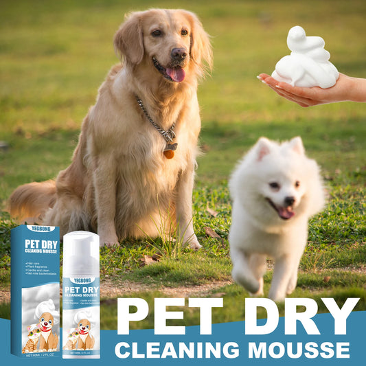 Waterless Mousse Spray for Small Animals Non-irritating Remove Bad Odors Smoothing Hair Stain Removal Mousse