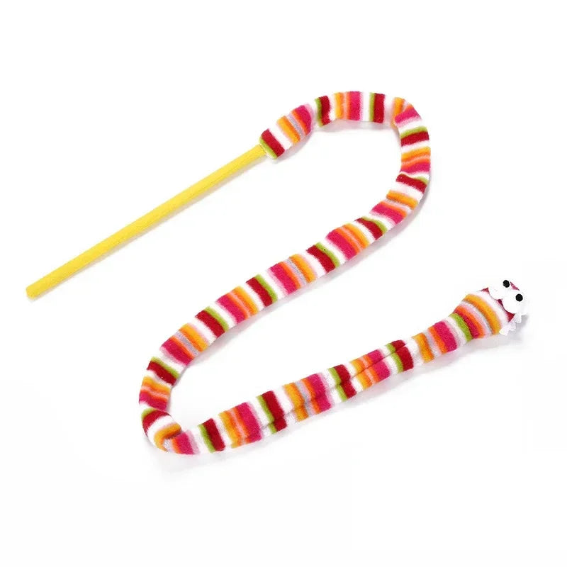 Creative Rainbow Snake Kitten Interactive Toy