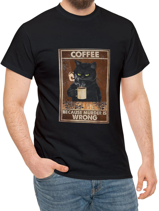 Men's Casual Cotton Unique Cat Print