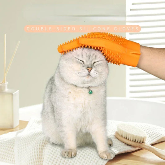 New Cat And Dog Bath Hair Removal Gloves.