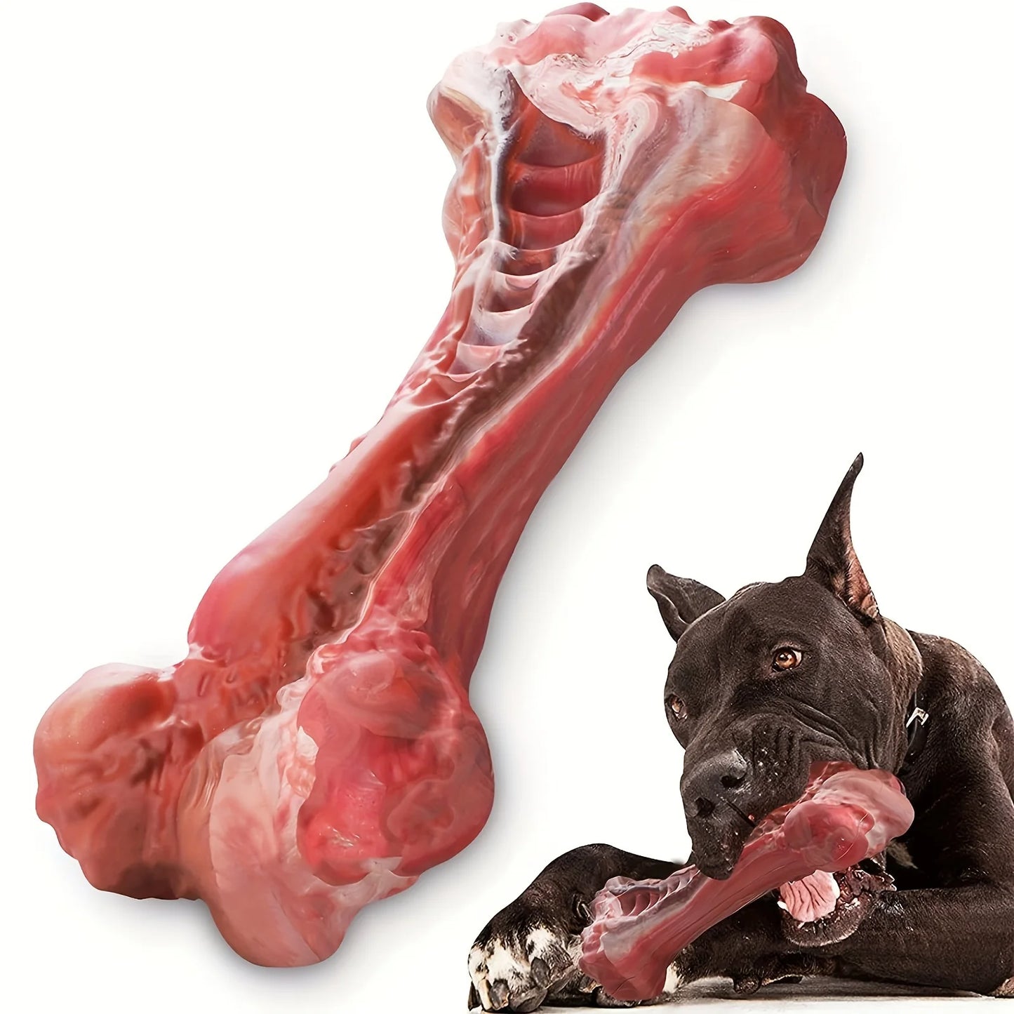 Durable dog chew for cleaning canine teeth