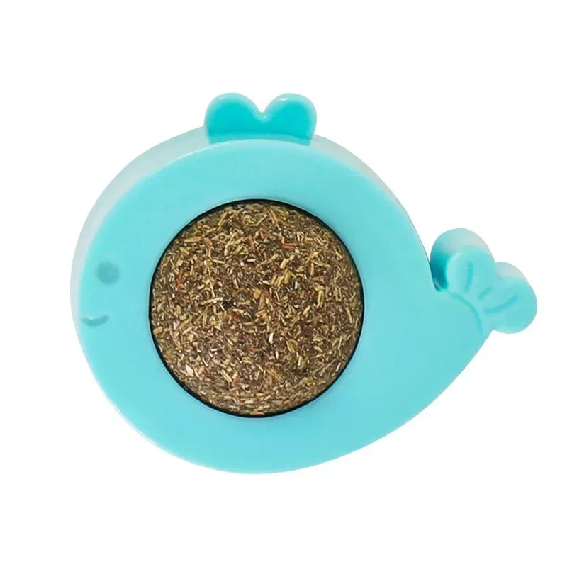 Catnip Wall Licking Ball Spherical Teeth Cleaning