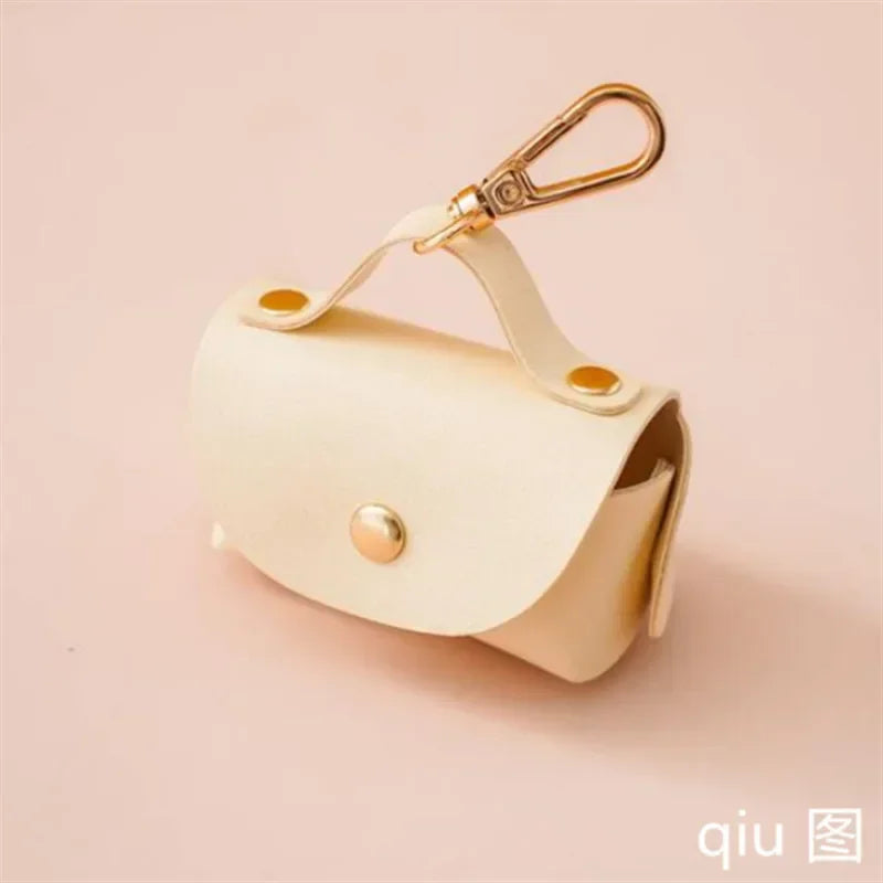 Pet Poop Bag Holder Faux Leather