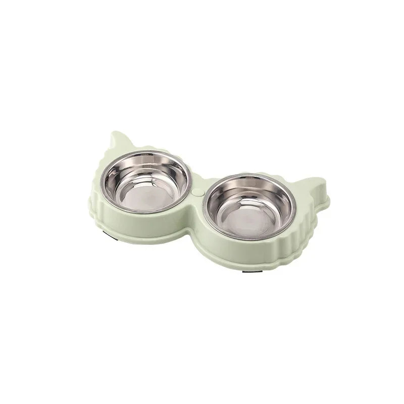 Pet Cute Plastic Food Water Bowls for Cats Dog