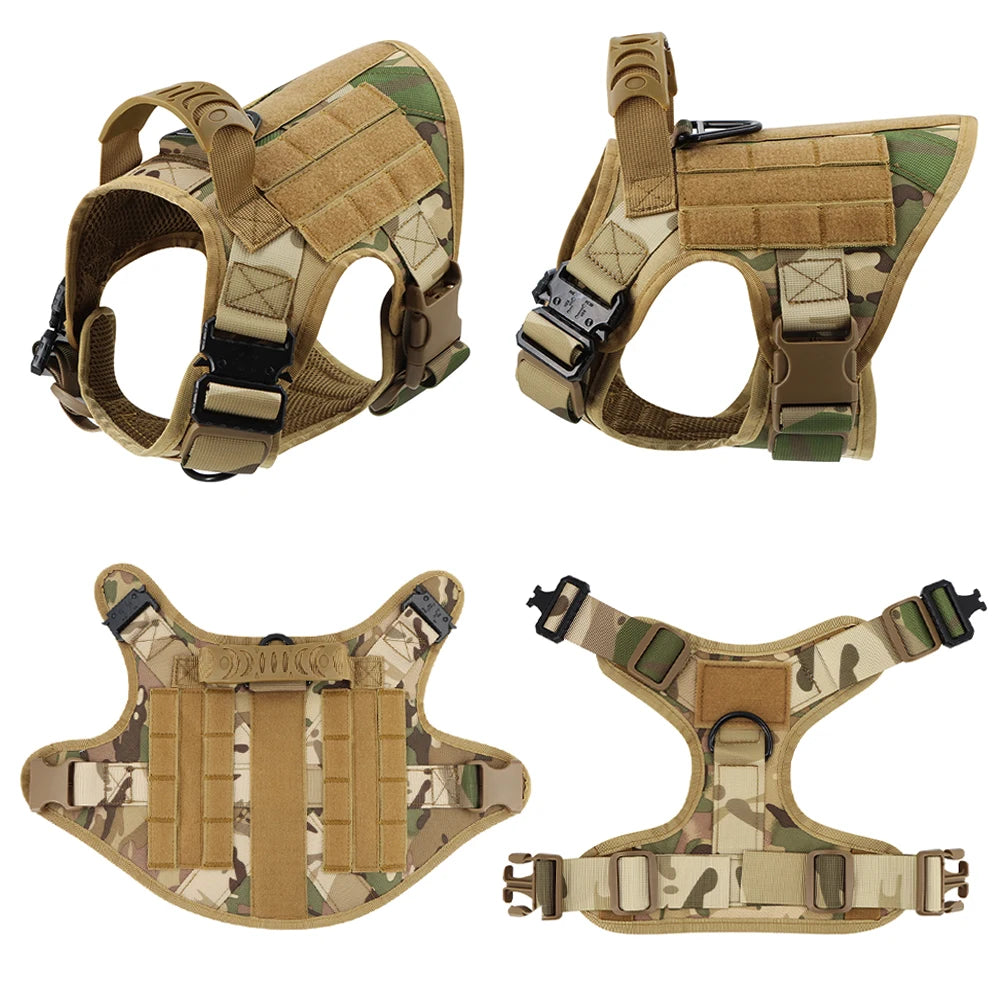 Military Large Dog ,Harness, Collar, Leash, Bags,