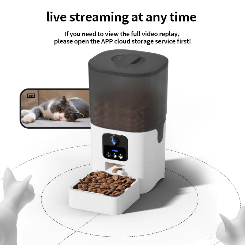PAPIFEED Automatic Feeder WIFI intelligent timed Quantitative pet food Dispenser