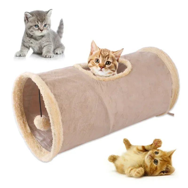 Foldable Cat Tunnel, Tube, Collapsible, Interactive Toy