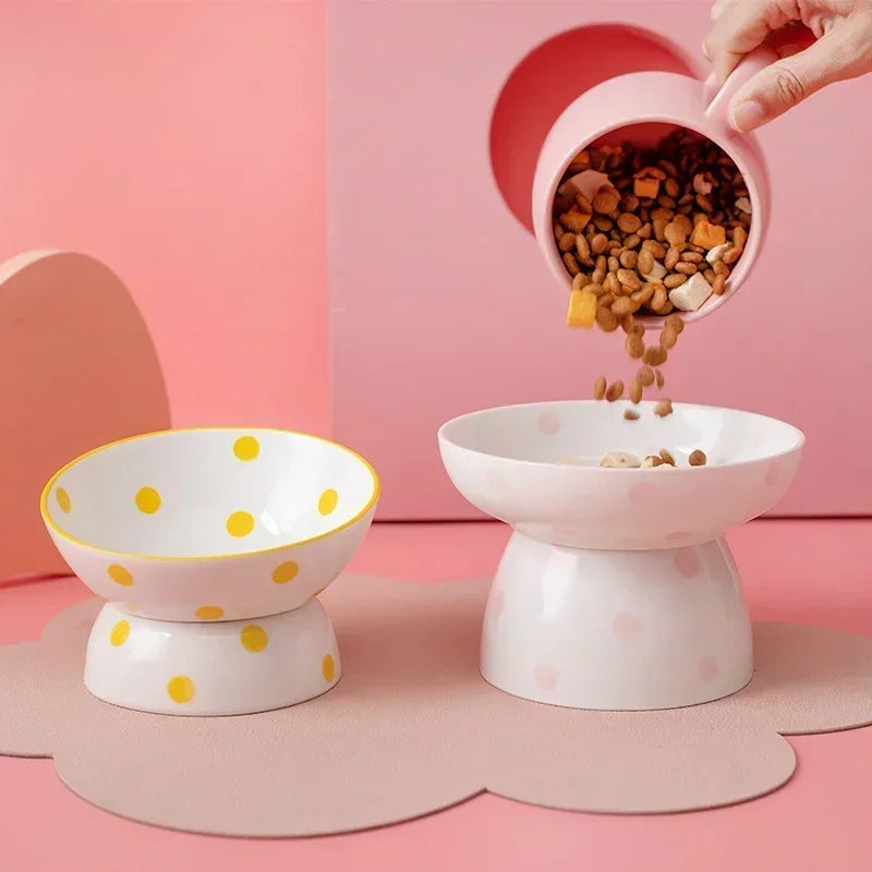 Ceramic Pet Bowl, Food and Water Feeder