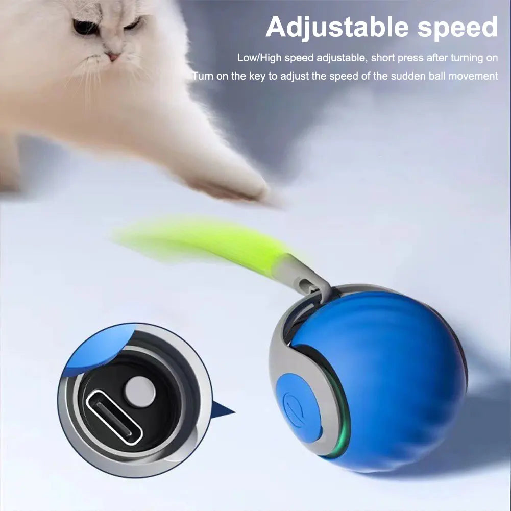 Smart Dog Toy Ball Electronic Interactive Rechargeable Automatic Moving Bouncing for Puppy Cat