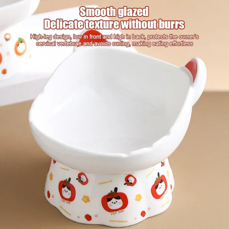 New Ceramic High Foot Food Bowl