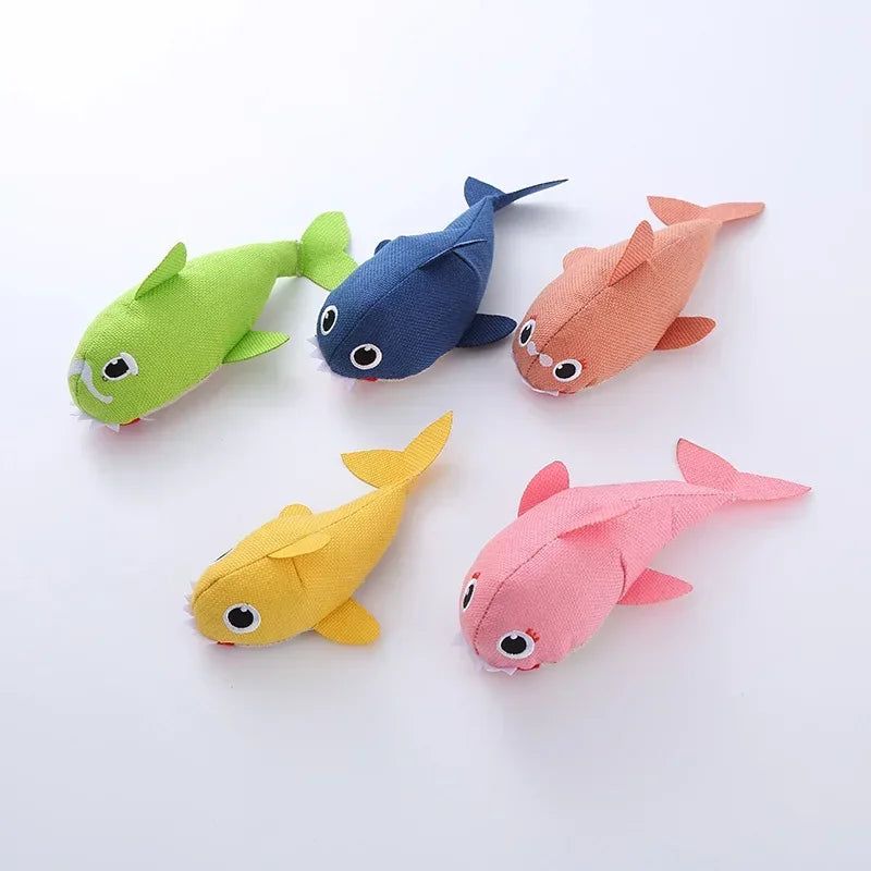 New linen series plush cat toy contains sound paper