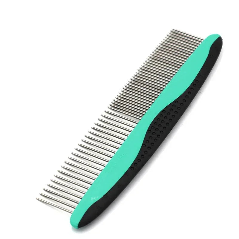 New Pet Comb Stainless Steel  Dense Double Teeth
